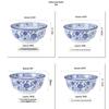 Blue and White Ceramic Noodle Bowl