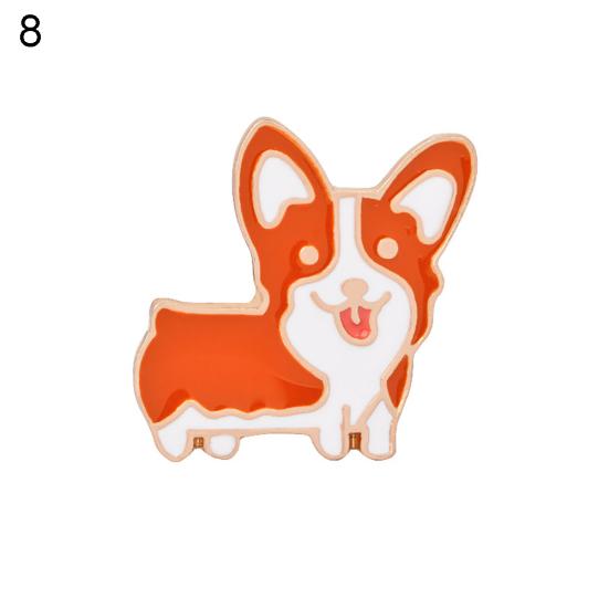 Милый мультфильм животное собака брошь булавка аксессуар для одежды декор ювелирные изделия эмалевый значок