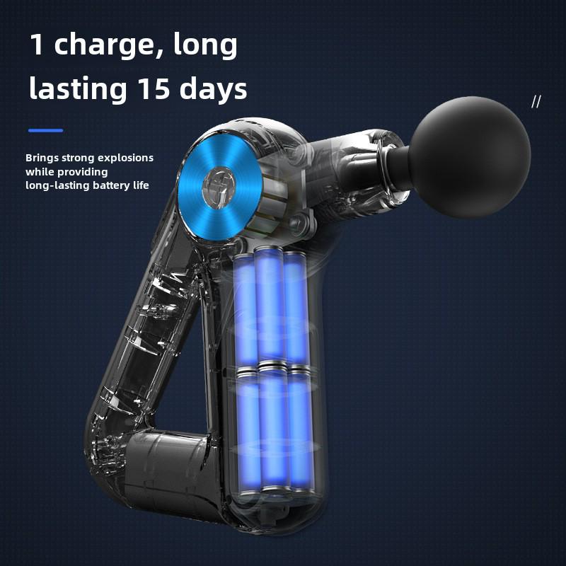 Электрический треугольный массажный пистолет для расслабления мышц и фитнеса