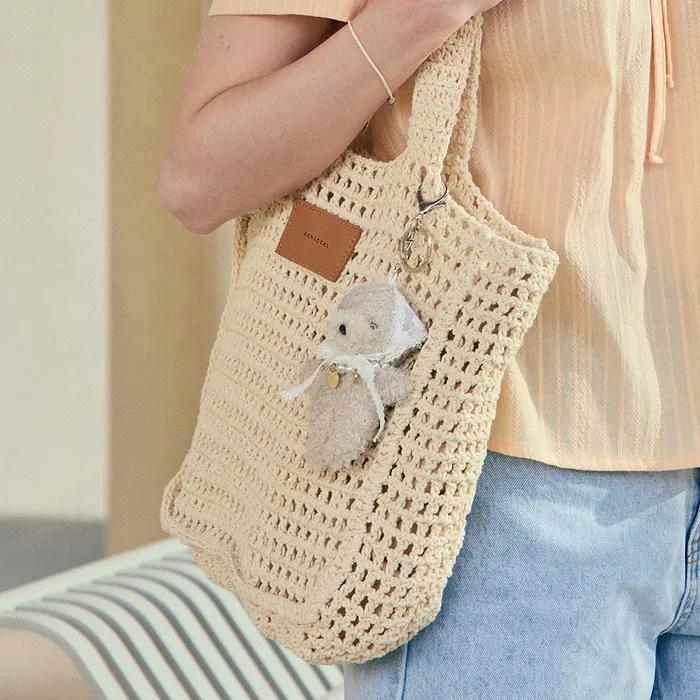 Knit Square Bag - Ivory