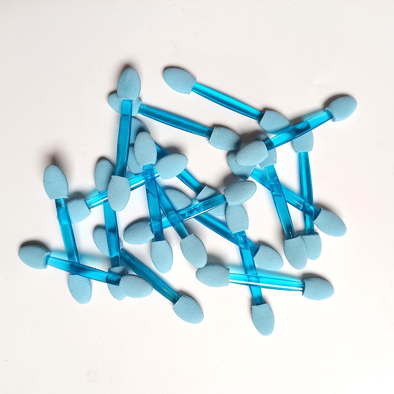 Single & Double Head Disposable Eyeshadow Stick with Latex Sponge for Blending and Nail Art