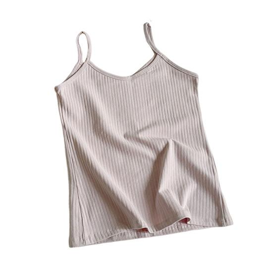 Женский топ-майка на тонких бретельках, летний облегающий топ в рубчик, безрукавка с V-образным вырезом, без рукавов, майка, базовые многослойные рубашки