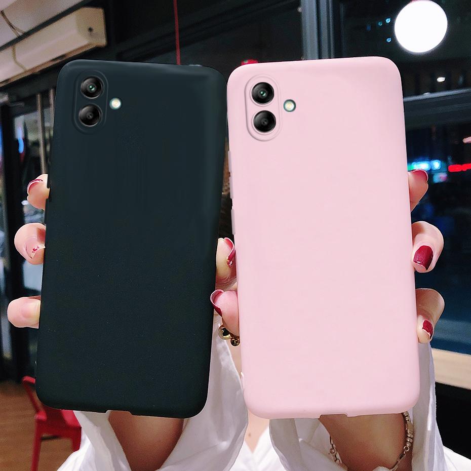 Для Samsung Galaxy A05 A05s Чехол Жидкий Силикон Мягкий ТПУ Защитный Простой Однотонный Задняя Крышка Для Samsung A05 A 05 s Чехлы