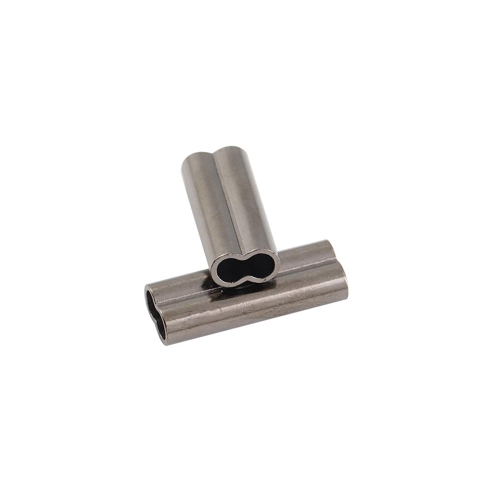 Oval Copper Tube Copper Fishing Wire Crimping Sleeves Double Tube Line Crimping Fishing Tackles