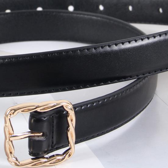 Женский ремень из искусственной кожи для платьев, брюк, юбок, тонкий женский пояс на талию