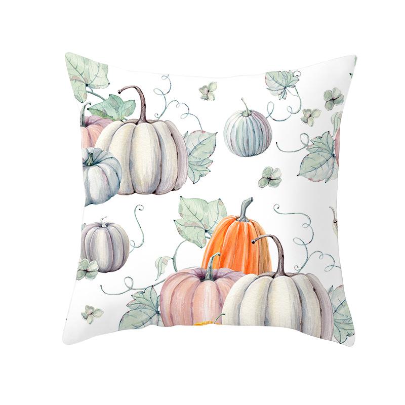 New Halloween Pumpkin Pillow Cover Home Peach Skin Home Decoration Supplies Cushion Waist Pillow Cover