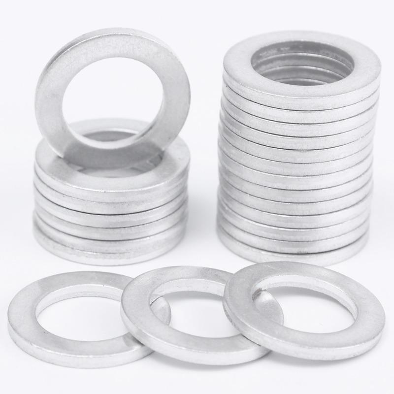 10-100PCS Car Engine Oil Pan Oil Drain Screw Gasket Seal Ring for Honda 14mm Hole Nut Aluminium Sealing Washer Auto Parts