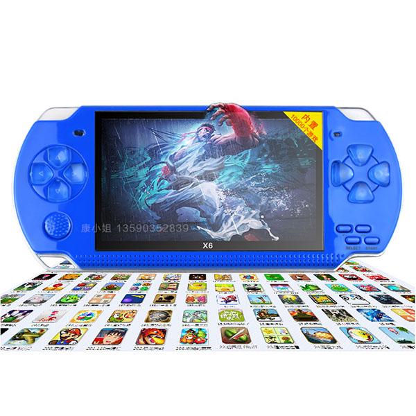 8GB 32-bit 4.3-inch PSP Portable Handheld Game Console X6 Arcade Nostalgia Retro FC Handheld GBA Electronic Handheld 10000 Games