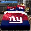 New York Giants Logo 3pcs Bedding,Including 1pc Duvet Cover And 2pcs Pillowcases Perfect for Christmas,Ideal for Bedroom, Dormitory