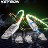 KEYSION 3A Магнитный кабель для передачи данных с подсветкой LED Micro USB C Type-C Быстрая зарядка Магнитный зарядный кабель для iPhone Xiaomi Samsung