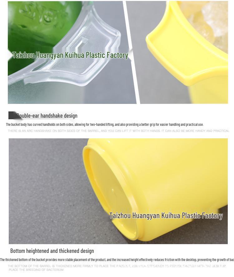 5L Portable Plastic Ice Bucket for Beer, Fruit, and Chilled Drinks