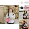 Fashionable Korean Style Mini Shoulder Bag For Kids In Trendy Solid Colors