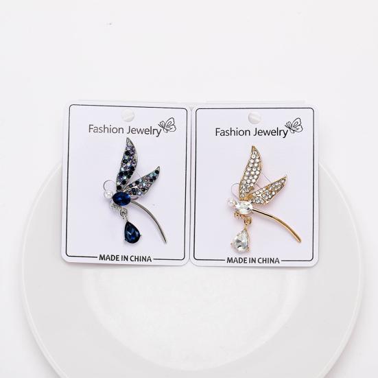 Брошь со стразами в виде стрекозы, ослепительная булавка для костюма с лацканами, антиэкспозиционное пальто, аксессуары для одежды для женщин