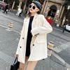 Women Elegant Solid Color Long Sleeve Blazers Korean Style Office Lady Blazers Chic Blazer Suit Jacket