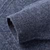 Jinjuan Men's 100% Wool Round Neck Thick Warm Sweater