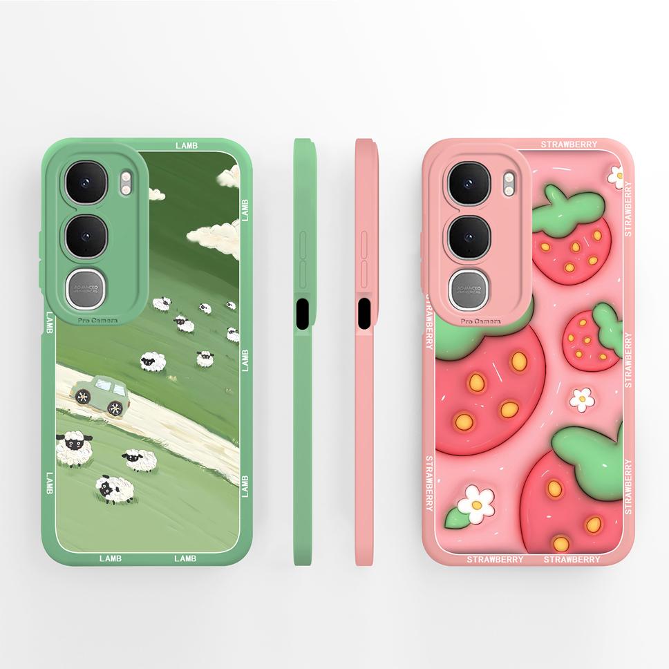 Phone Case For Vivo Y31 Pro Y21D Pretty Butterfly Patterns Full Protection Soft Liquid Silicone Cover For Vivo Y 31 Y 21d Bumper