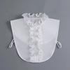 Formal False Collar Women Embroidery Faux Col Half Shirt Blouse Fake Collars Sweater Shirt Detachable Collars Accessories