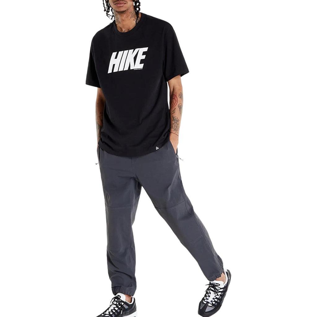 Nike Повседневная футболка с коротким рукавом и круглым вырезом с принтом букв для мужчин Черная DQ4952-010