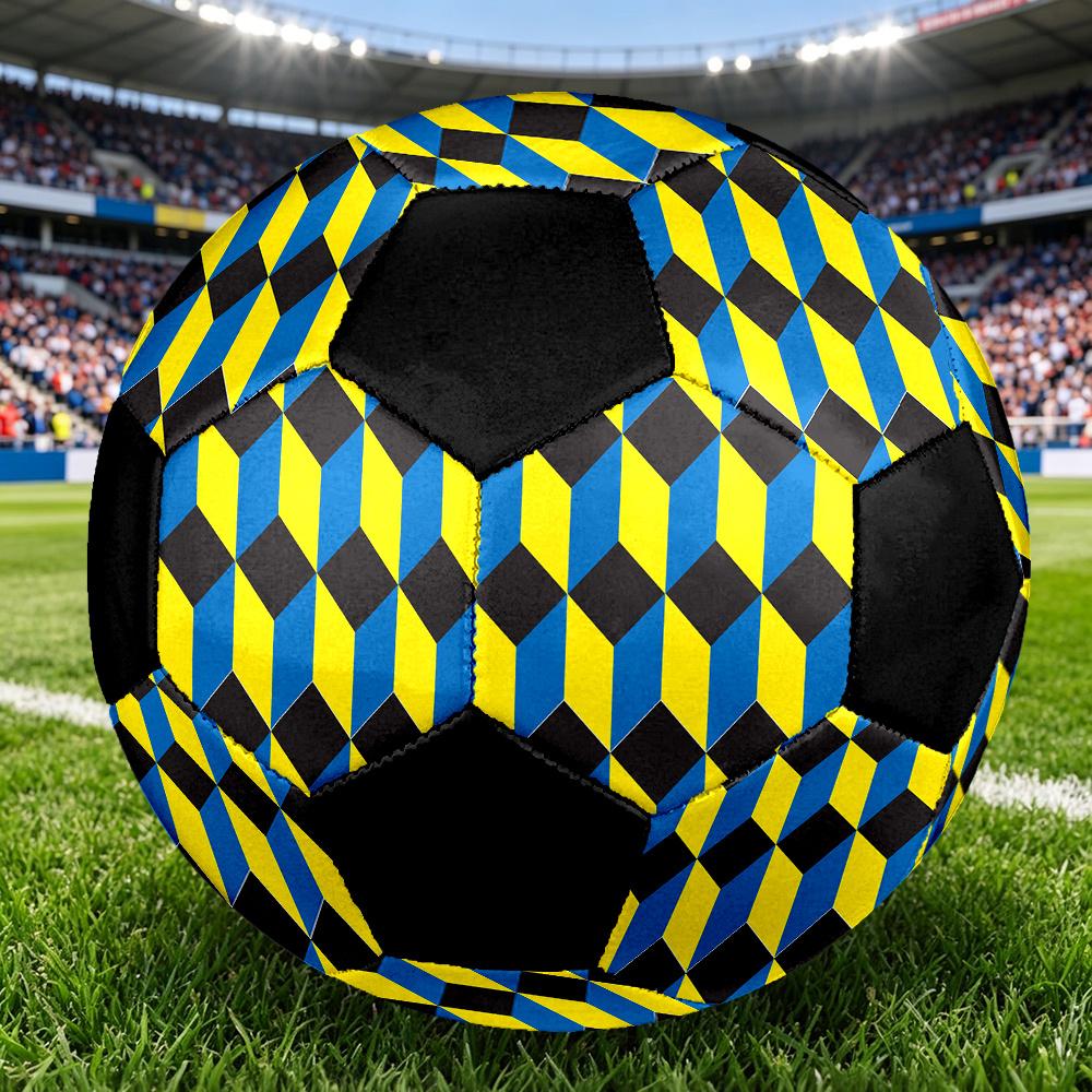 1pc Geometric Outdoor Sports Football, Size 5, Comfortable And Durable Feel,Gift yy99