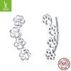 Yinziyun S925 Sterling Silver Cute Kitten Paw Stud Earrings for Women - European & American Fashion SCE430