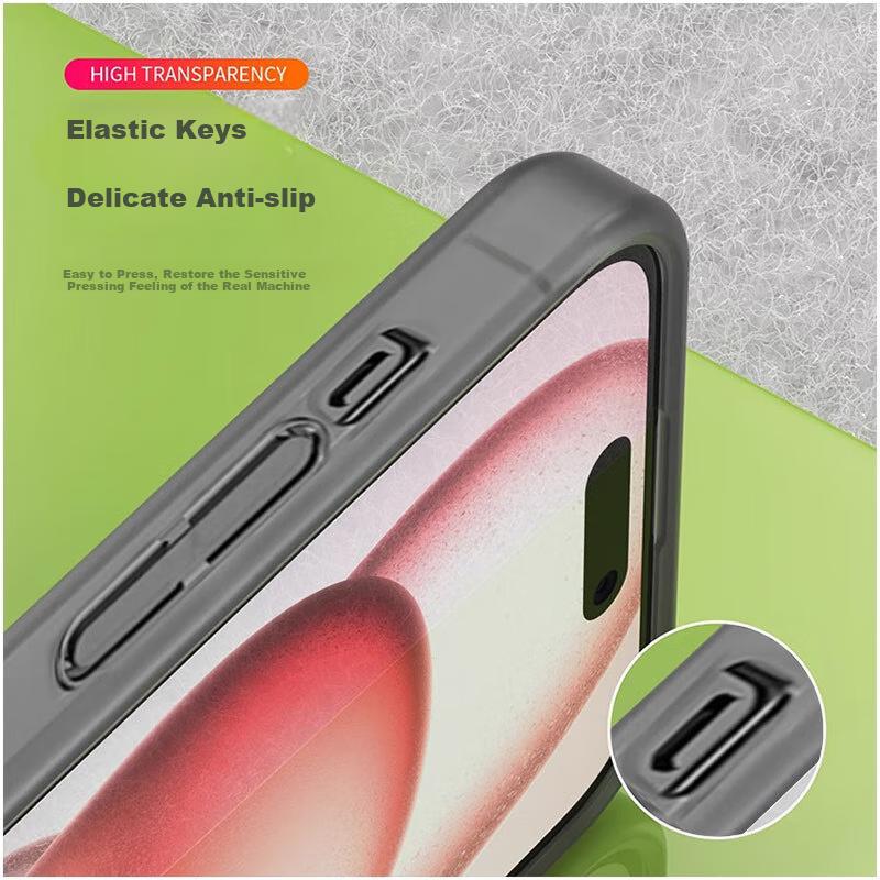 Frosted MagneticCase for IPhone 15 Pro, for IPhone 15 Pro, Semi-Transparent Magnetic Ultra-Thin Shockproof Simple Soft Case, Frosted White