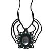 Necklace Macrame Agate Handmade Pendant Necklace Natural Thread Choker Jewelry