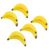 5Pcs Banana Toys Dollhouse Miniature Food Play Ornament Scene Decoration Model