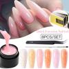 8 шт. набор гелей для наращивания ногтей в стиле бэби-бумер, УФ-строитель, омбре для ногтей, камуфляж, гель для быстрого наращивания, наборы для наращивания ногтей, маникюр