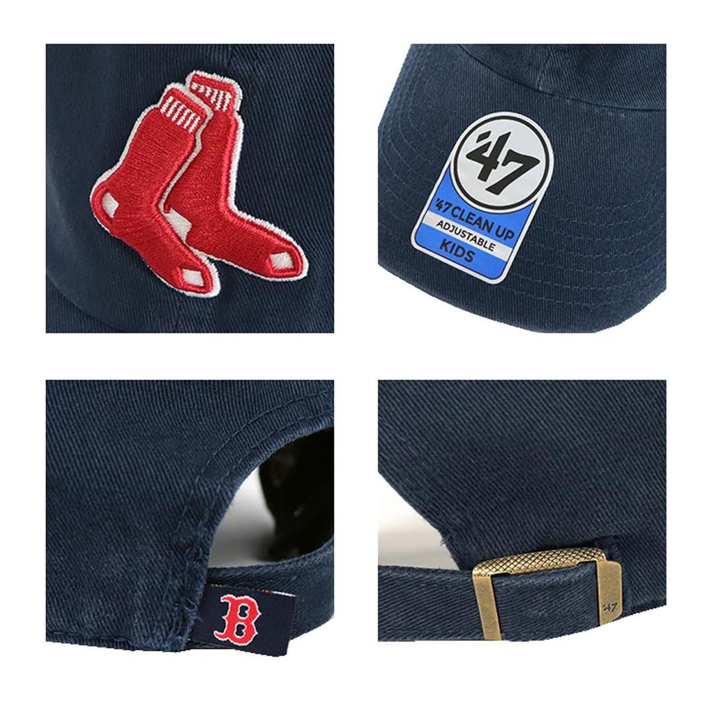 Кепка 47 Brand Boston Red Sox Детская Бейсбольная Кепка Темно-синяя B-RGW02GWS-A1-KIDS