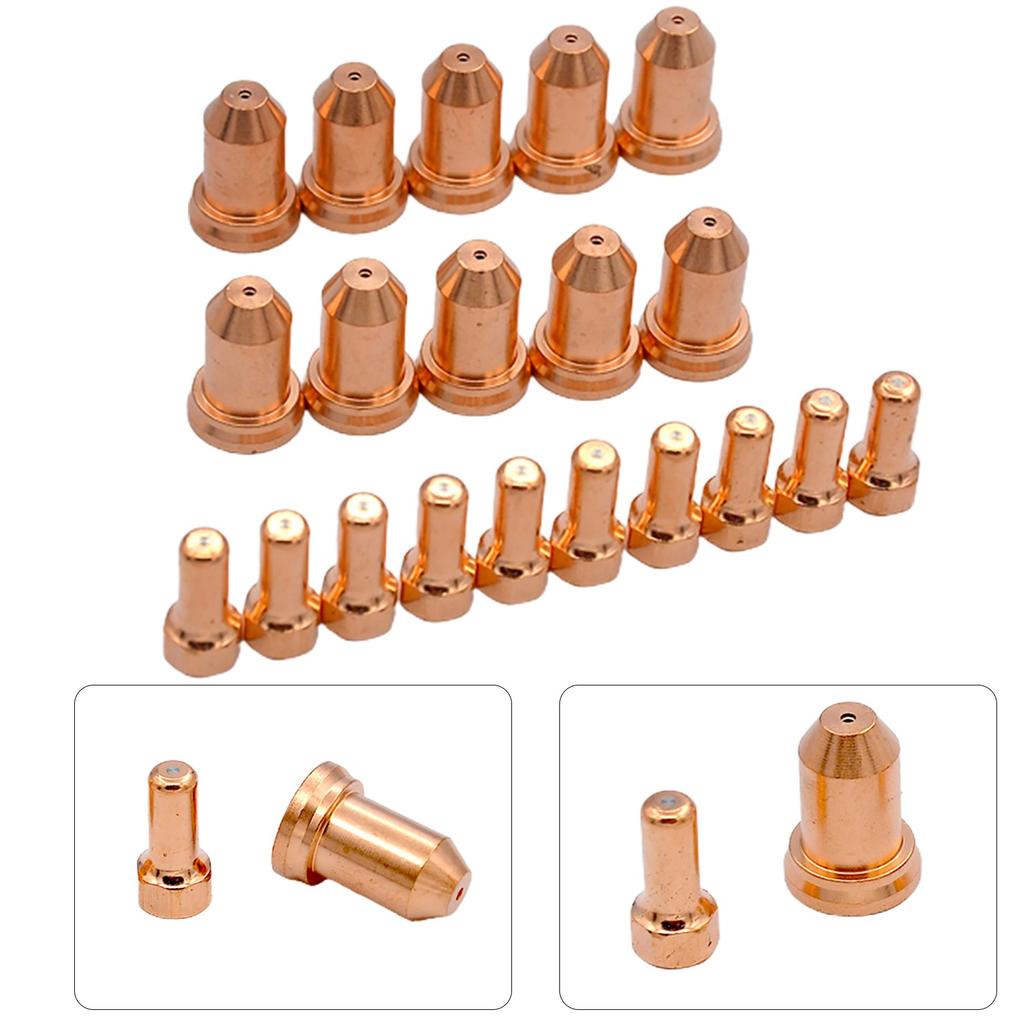 20 шт. электродов для плазменной резки PT-80 40-50A с наконечниками 1,0 мм 52558 51311.12