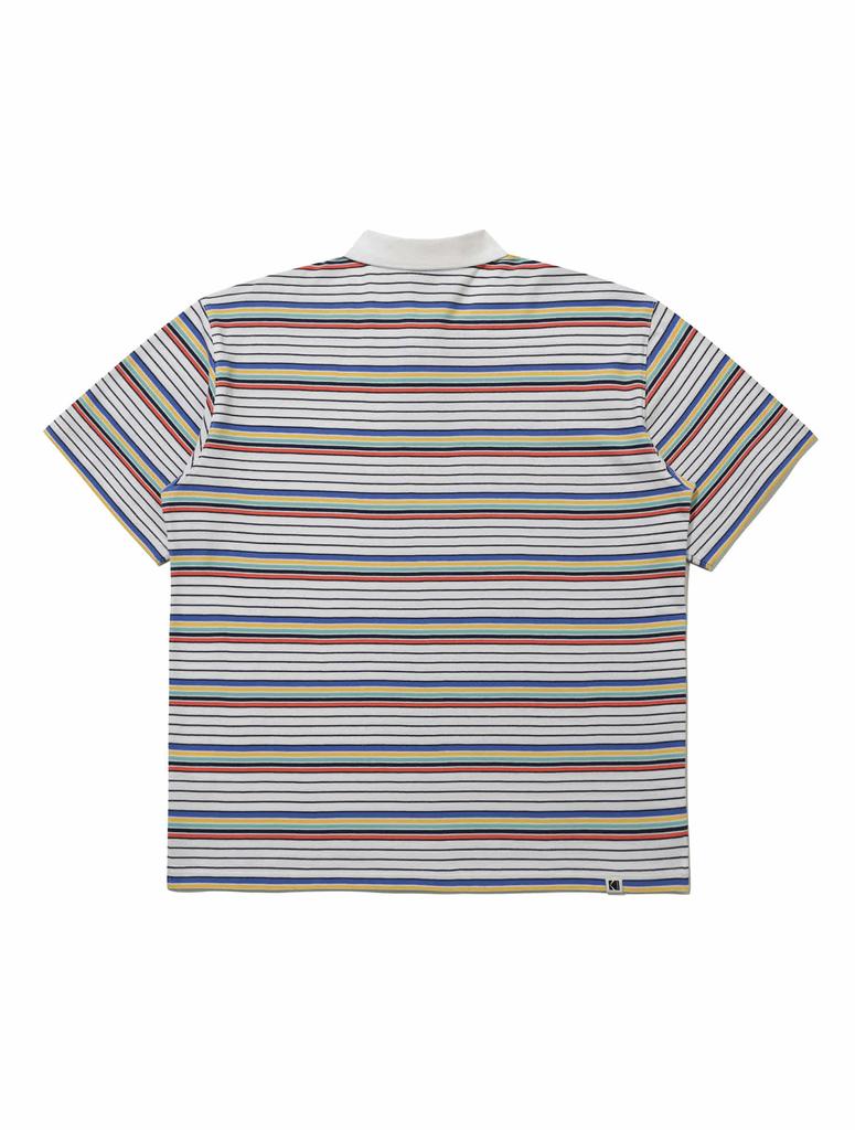 KODAK Multi-Stripe Polo Shirt Ivory