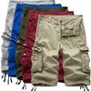 Мужские летние однотонные рабочие шорты большого размера Five Points Multi Pocket Loose Casual Shorts
