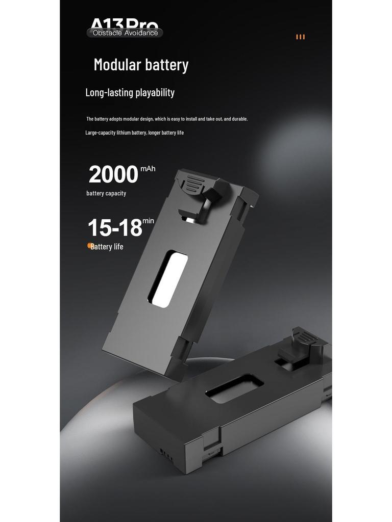 A13 Brushless Motor Drone: HD Aerial Photography, Folding Four-Axis, Optical Flow, Obstacle Avoidance, Remote Control Airplane