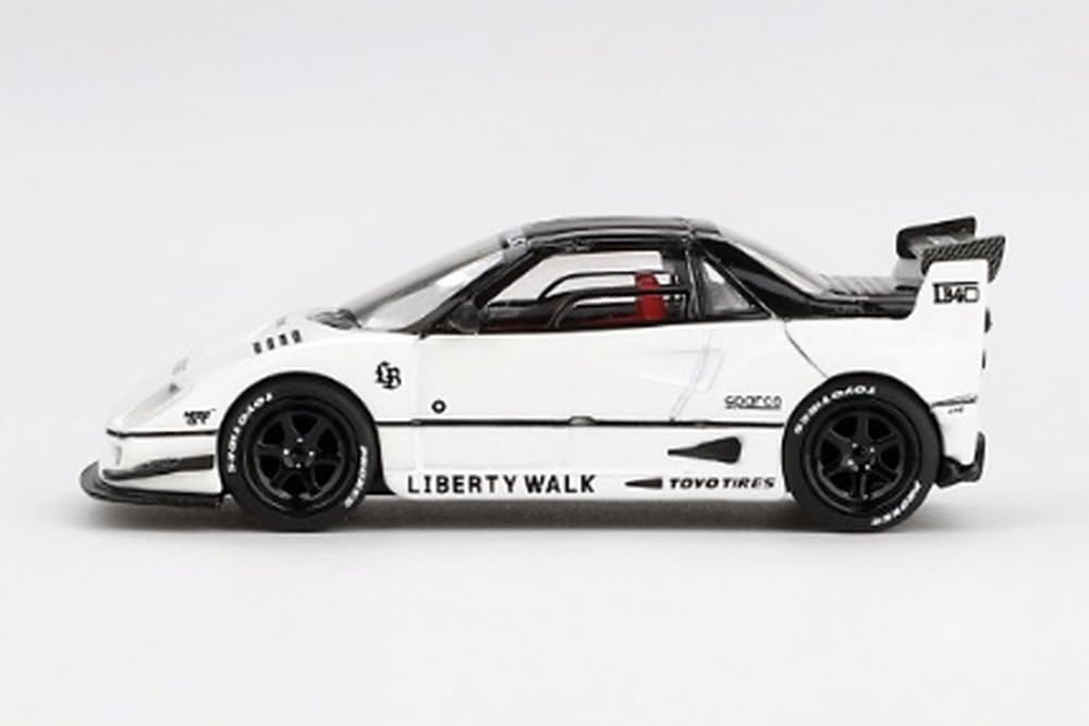 MINI GT Масштаб Mazda Liberty Walk LB40 Токийский Автосалон 2024 Белый Готовый Продукт 1/64 AZ-1 (Правый руль) MGT00953-R