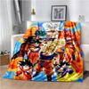 Japanese portable Dragon Cartoon Ball flannelette lightweight thin sheet sofa cover family office casual warm throw blanket.