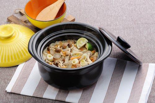 Банко Варе Гинпо Керамика Хризантема Горшок для риса (Вместимость 3 чашки, глазурь «конфетти»)