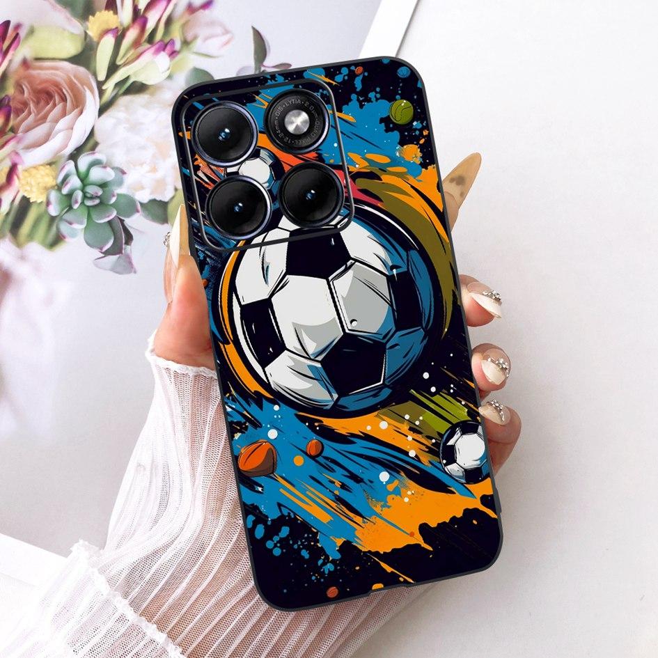 For Funda Motorola Edge 70 Fusion 2026 Phone Case New Fashion Flower Bow Soft Black Silicone Cover For Moto Edge 70Fusion+ Cases