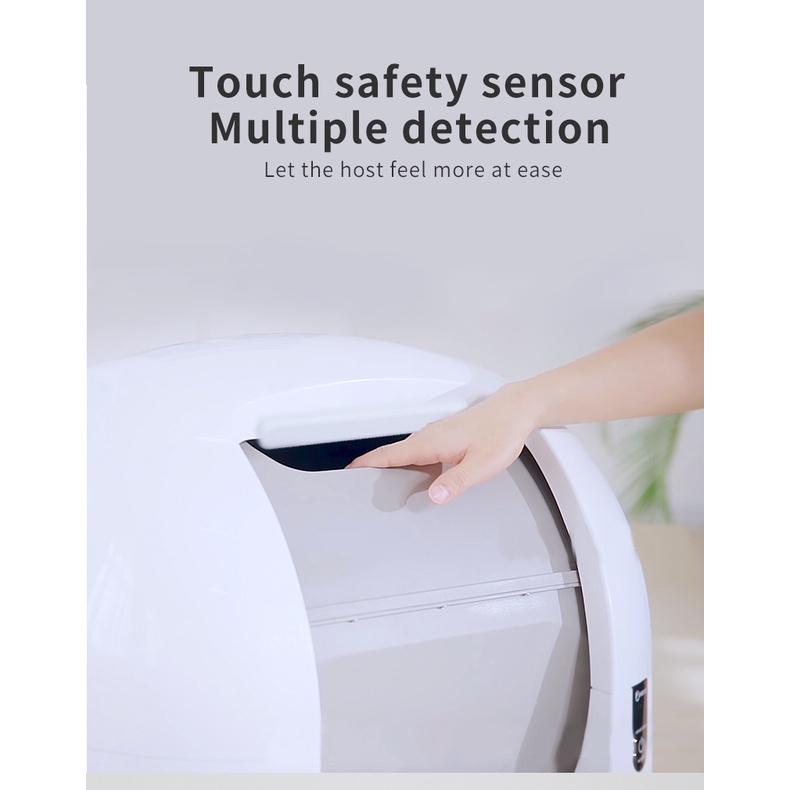 Ультра-тихий Интеллектуальный Автоматический Закрытый Туалет Индукционная Очистка Дезодорант Кошачий Туалет Автоматический Лоток для Кошачьего Наполнителя Большой Новый