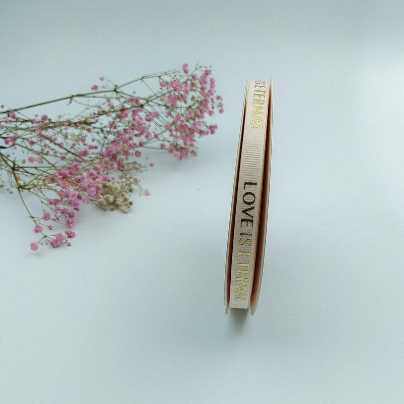 1 см качественная термофиксированная лента для горячего тиснения с нитками для упаковки цветов с надписью