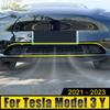 ABS Автомобильная Передняя Решетка Декоративная Крышка Корпус Рамка Отделка Полоса Наклейка Аксессуары Для Tesla Model 3 Y 2024 2024 2024 2024