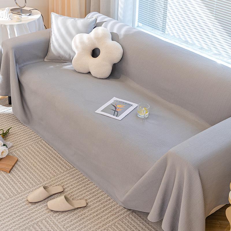 Sofa Cover Summer Ice Silk Cool Sofa Cover Towel High-Grade Non-Slip All-in-One Sofa Cushion Cover