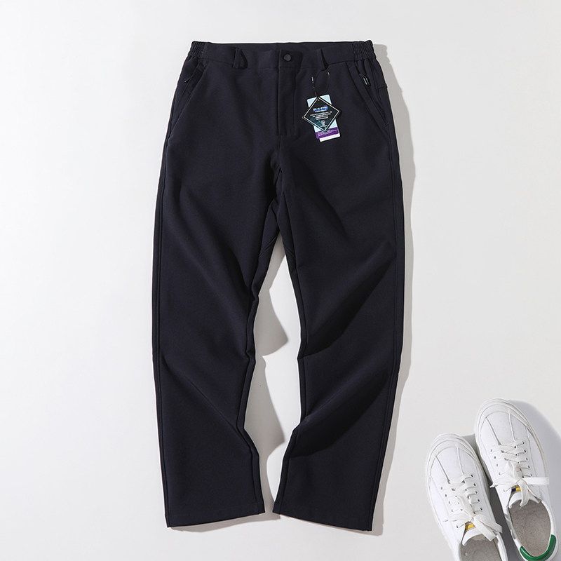 Hiking Softshell Pants for Men and Women, Autumn and Winter, Four-Way Stretch, Warm, Windproof, Waterproof, Straight-Leg Casual Mountaineering Pants