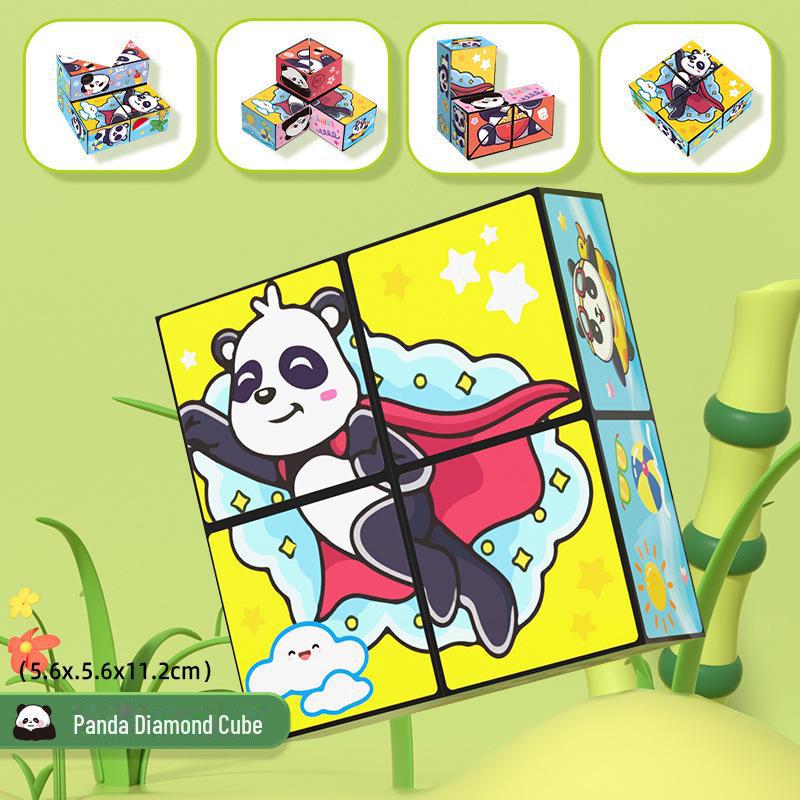 Panda Magic 3D Infinite Folding Cube - Детская развивающая геометрическая игрушка