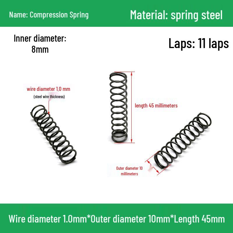 Сверхмощный Y-образный амортизатор с компрессионной пружиной, диаметр проволоки 1,0 мм, внешний диаметр 5-20 мм.