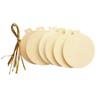 Wooden Balls - To Decorate - 60 Mm - Set of 6 - Gold Strings Provided - Mixed