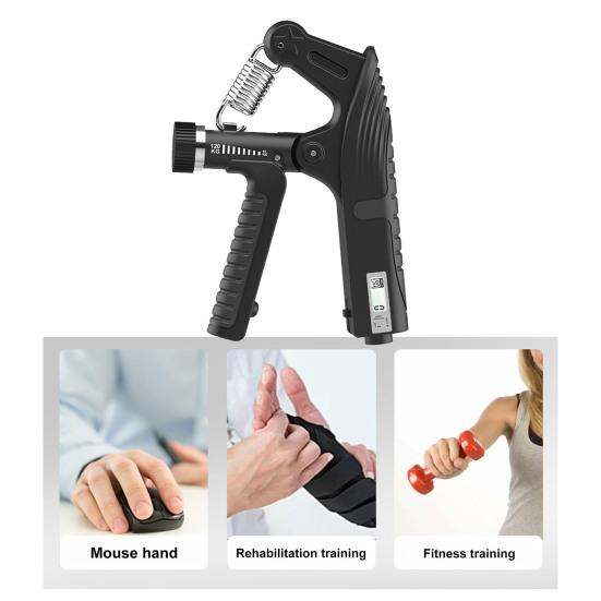 Тренажер для силы хвата со счетчиком 10-120 кг, регулируемый счетный тренажер для мужчин и женщин, тренажер для предплечий, силовой усилитель для рук, разработчик, оборудование для фитнеса