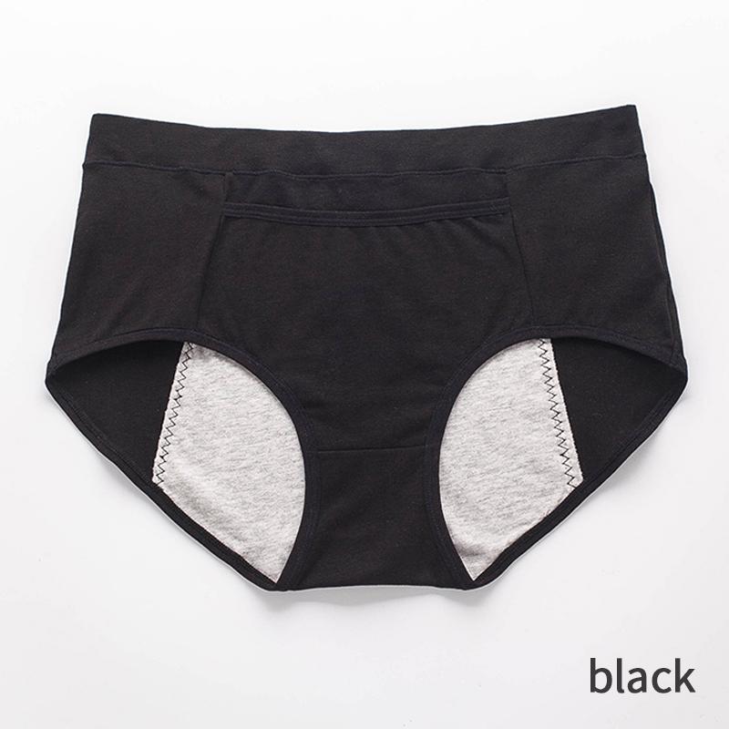 Mid Waist Pocket Physiological Panties Widened Side Leakage Prevention Women Panty Three Layers of Anti-leakage Lady Underwear Briefs
