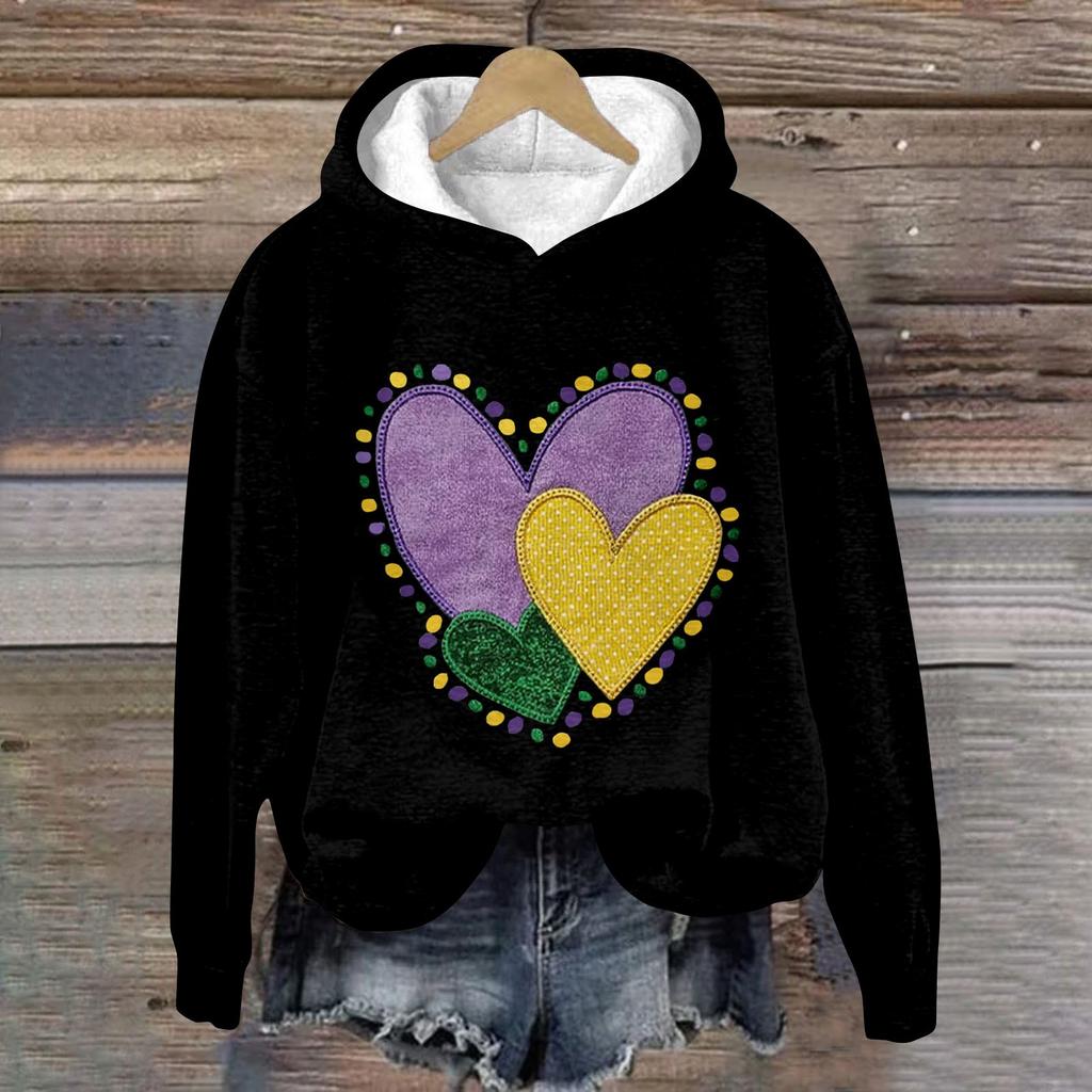 Женская модная повседневная толстовка с длинными рукавами и капюшоном с карнавальным принтом, толстовка с длинными рукавами и капюшоном