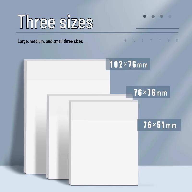 Clear Sticky Notes for Students: Tearable Memo Notebook for Study and Office