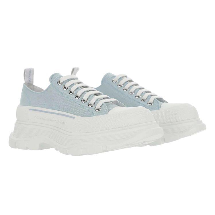 Alexander McQueen Tread Slick Low Lace Up Light Blue White 604257W4SX14530